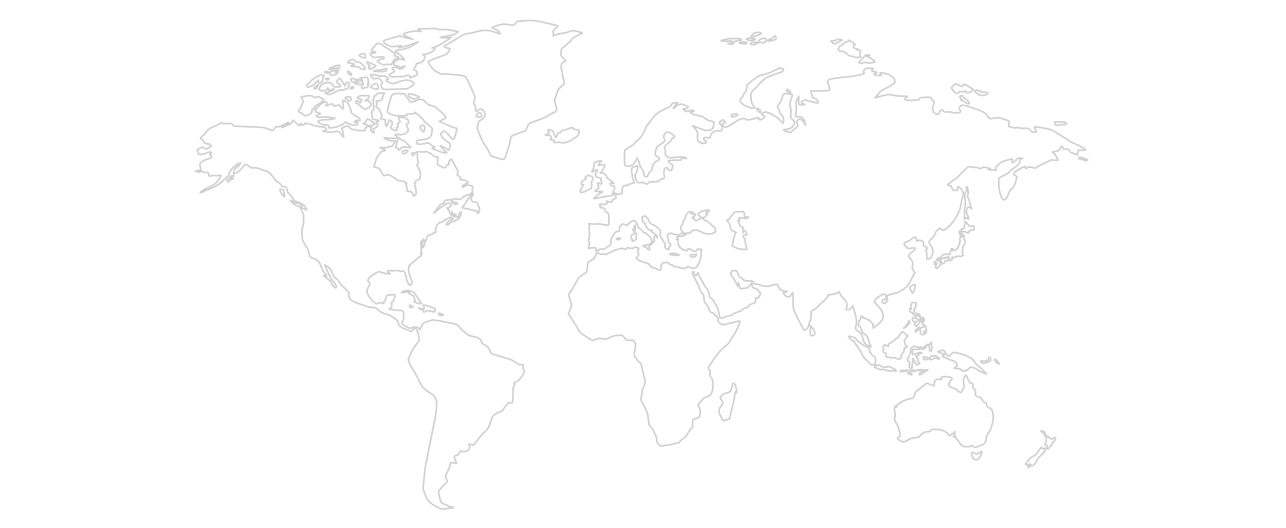 World map showing office locations